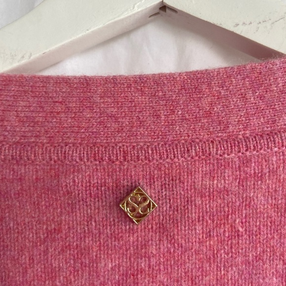 Sandro Paris Wool V-Neck Sweater Cardigan Size Medium - Picture 11 of 13